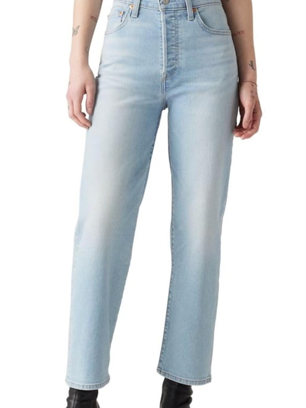 Levi’s Women’s Ribcage Straight Ankle Jeans - Once in Awhile (Stretch)